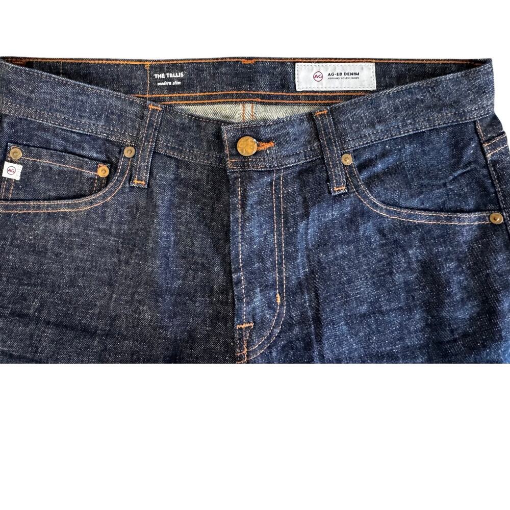 New AG Adriano Goldschmied Men’s Blue Modern Slim Tellis 360° Jeans Size 32R - Picture 7 of 9